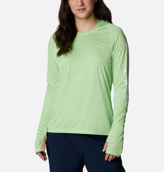 Columbia PFG Tidal Tee Hoodies White For Women's NZ50638 New Zealand